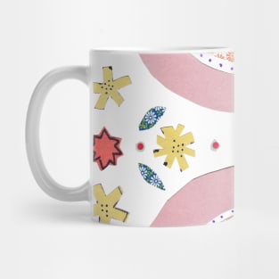 Rainbow No. 6 - papers collage nice dreams tile pattern Mug